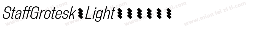 StaffGrotesk-Light字体转换