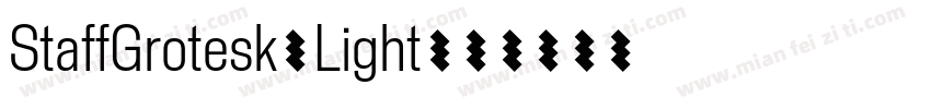 StaffGrotesk-Light字体转换