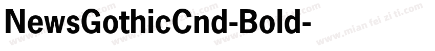 NewsGothicCnd-Bold字体转换
