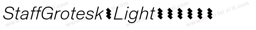 StaffGrotesk-Light字体转换