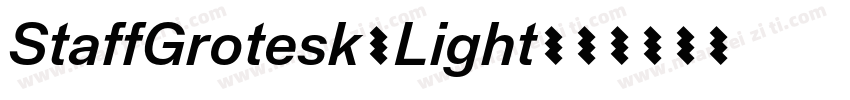 StaffGrotesk-Light字体转换