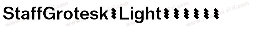 StaffGrotesk-Light字体转换