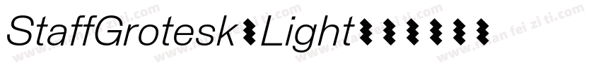 StaffGrotesk-Light字体转换