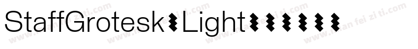 StaffGrotesk-Light字体转换