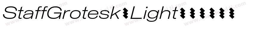 StaffGrotesk-Light字体转换