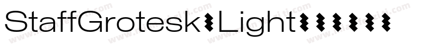 StaffGrotesk-Light字体转换