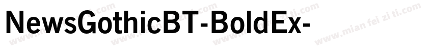NewsGothicBT-BoldEx字体转换