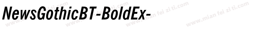 NewsGothicBT-BoldEx字体转换