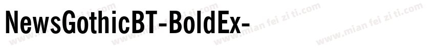 NewsGothicBT-BoldEx字体转换