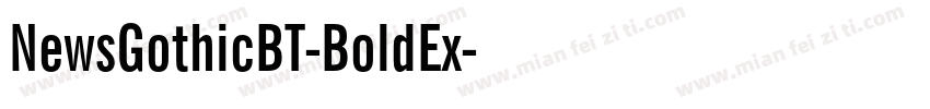 NewsGothicBT-BoldEx字体转换