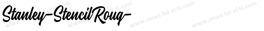 Stanley-StencilRoug字体转换