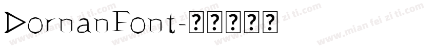 DornanFont字体转换