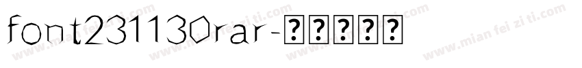 font231130rar字体转换