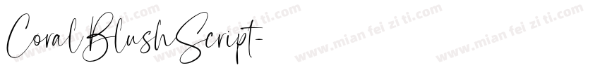 CoralBlushScript字体转换