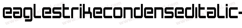EagleStrikeCondensedItalic-Y4K2字体转换