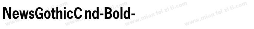 NewsGothicCnd-Bold字体转换