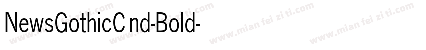 NewsGothicCnd-Bold字体转换