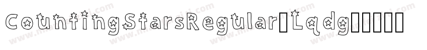 CountingStarsRegular-Lqdg字体转换