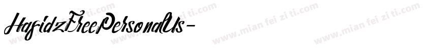 HafidzFreePersonalUs字体转换