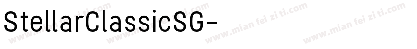 StellarClassicSG字体转换