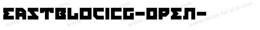 EastBlocICG-Open字体转换