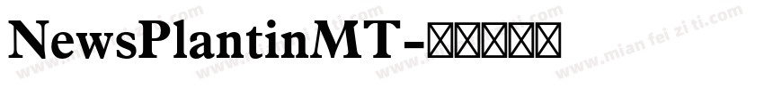 NewsPlantinMT字体转换