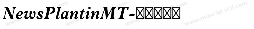 NewsPlantinMT字体转换