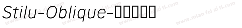 Stilu-Oblique字体转换