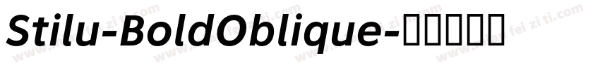 Stilu-BoldOblique字体转换