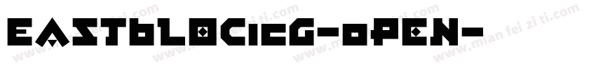 EastBlocICG-Open字体转换