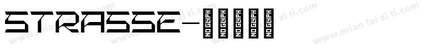 strasse字体转换