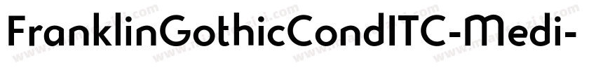 FranklinGothicCondITC-Medi字体转换