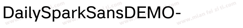 DailySparkSansDEMO字体转换