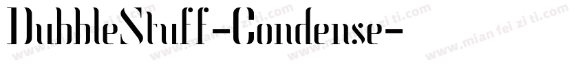 DubbleStuff-Condense字体转换