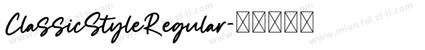 ClassicStyleRegular字体转换