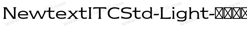 NewtextITCStd-Light字体转换