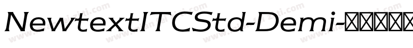 NewtextITCStd-Demi字体转换