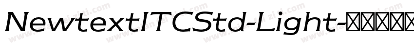NewtextITCStd-Light字体转换