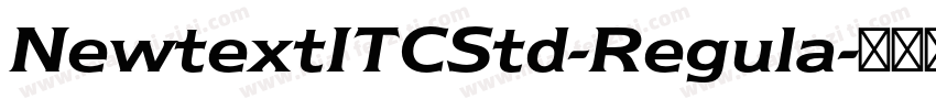 NewtextITCStd-Regula字体转换