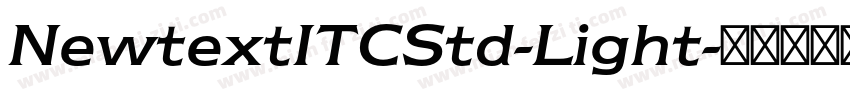 NewtextITCStd-Light字体转换