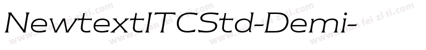 NewtextITCStd-Demi字体转换