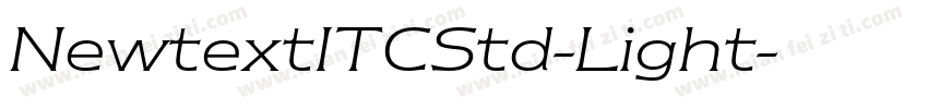 NewtextITCStd-Light字体转换