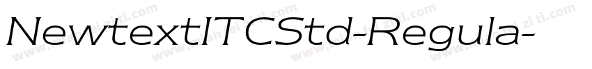 NewtextITCStd-Regula字体转换