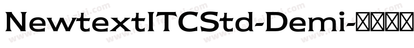 NewtextITCStd-Demi字体转换