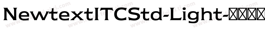 NewtextITCStd-Light字体转换