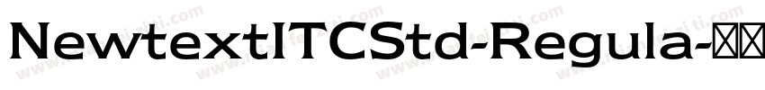 NewtextITCStd-Regula字体转换
