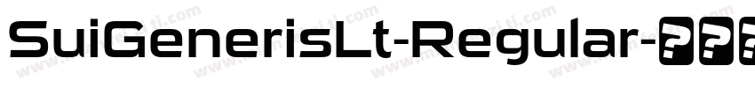 SuiGenerisLt-Regular字体转换