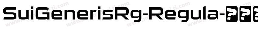 SuiGenerisRg-Regula字体转换