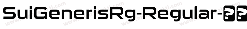 SuiGenerisRg-Regular字体转换