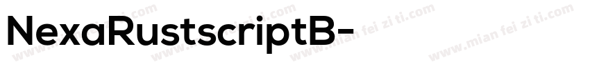 NexaRustscriptB字体转换